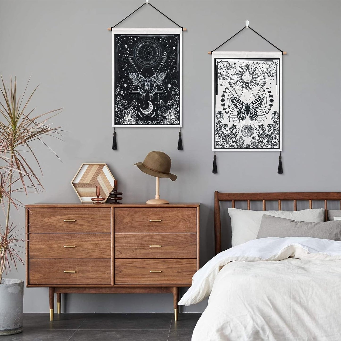 Gobeläng betyfoy bitar små gobelänger paljetter sun moon Hem - Tillbehör och dekorationer Naty Shop