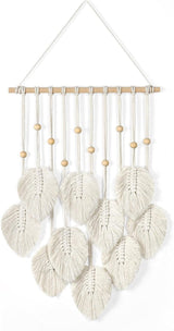 Gobeläng betyfoy träpärlor gröna blad Hem - Tillbehör och dekorationer Naty Shop Beige