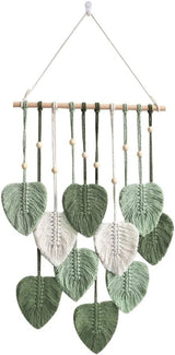 Gobeläng betyfoy träpärlor gröna blad Hem - Tillbehör och dekorationer Naty Shop Hälsningar