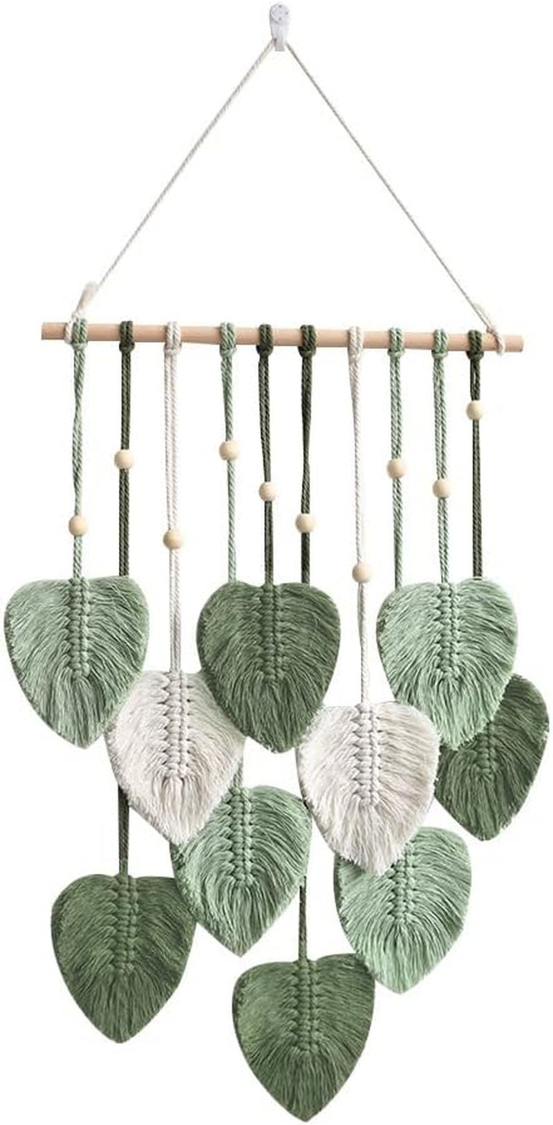 Gobeläng betyfoy träpärlor gröna blad Hem - Tillbehör och dekorationer Naty Shop Hälsningar