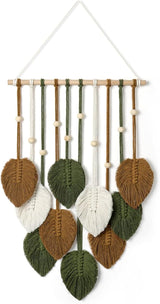 Gobeläng betyfoy träpärlor gröna blad Hem - Tillbehör och dekorationer Naty Shop Mörkgrön