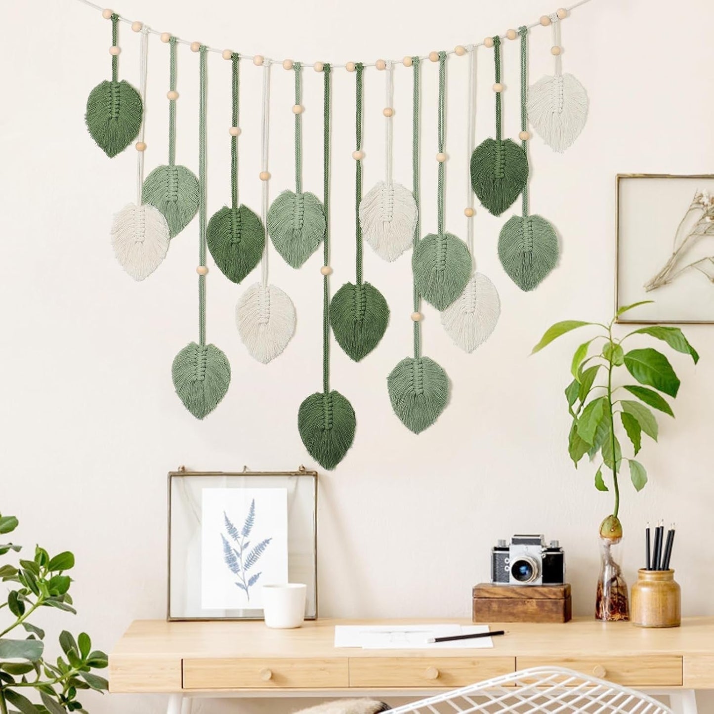 Gobeläng betyfoy vägghängande stora deco blad Hem - Accessoarer och dekorationer Naty Shop
