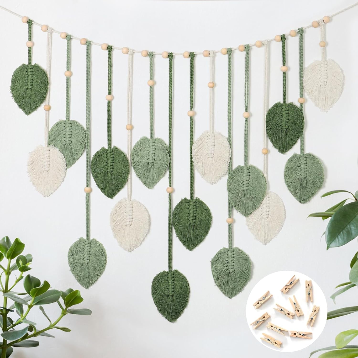 Gobeläng betyfoy vägghängande stort deco blad Hem - Tillbehör och dekorationer Naty Shop Hälsningar