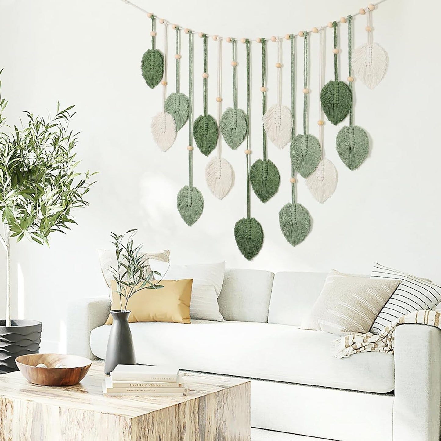 Gobeläng betyfoy vägghängande stora deco blad Hem - Accessoarer och dekorationer Naty Shop