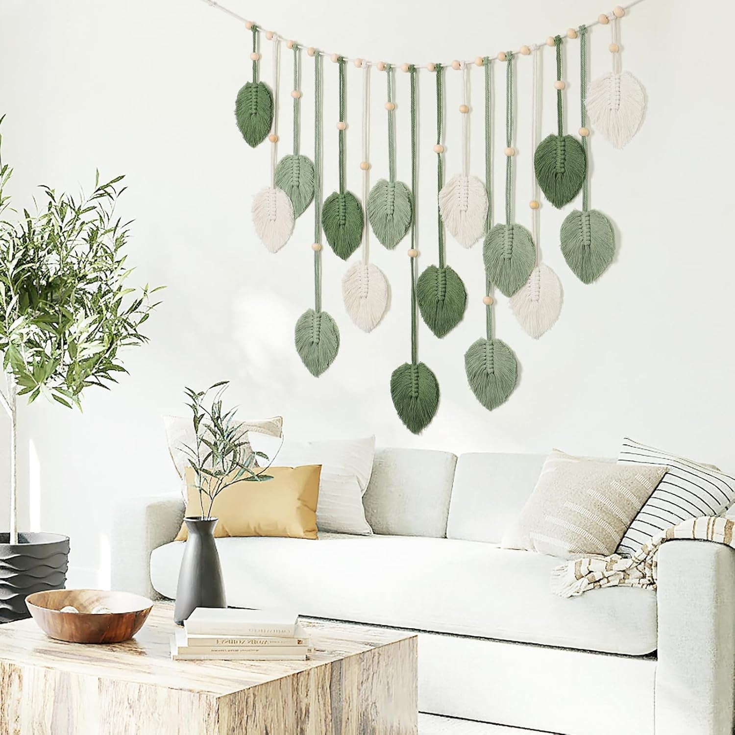 Gobeläng betyfoy vägghängande stora deco blad Hem - Accessoarer och dekorationer Naty Shop