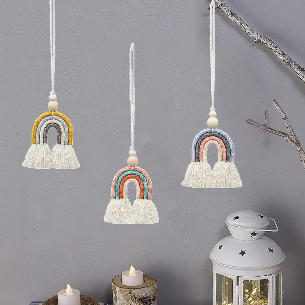 Gobeläng handvävda bitar rainbow14 barnrum rainbow wall14 rainbow Hem - Tillbehör och dekorationer Naty Shop
