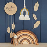 Gobeläng handvävda bitar rainbow14 barnrum rainbow wall14 rainbow Hem - Tillbehör och dekorationer Naty Shop