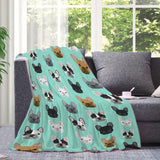 Fransk bulldoggobeläng med motiv tryckt framför huset - Accessoarer och dekorationer Naty Shop