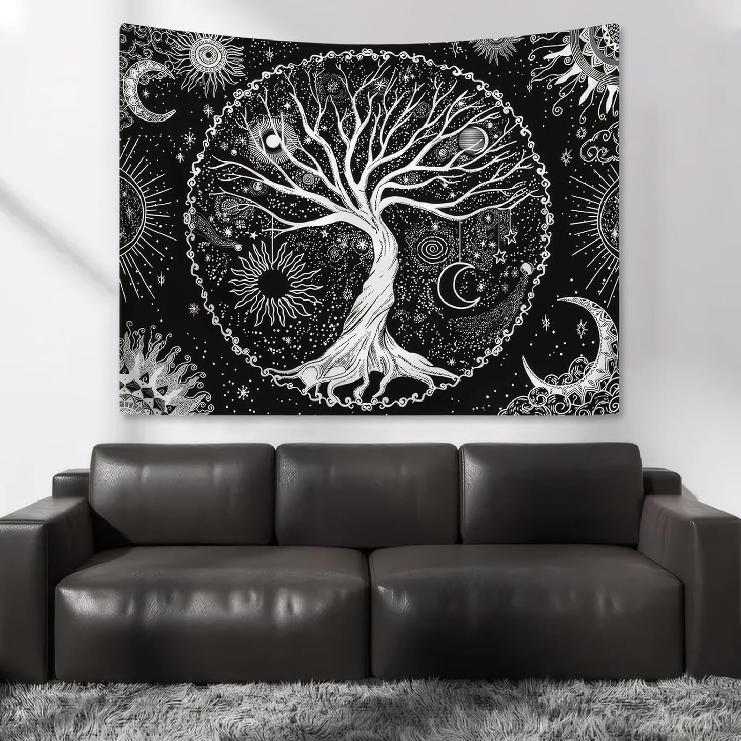 Life tree gobeläng solmåne Casa - Accessoarer och dekorationer Naty Shop