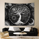 Life tree gobeläng solmåne Casa - Accessoarer och dekorationer Naty Shop