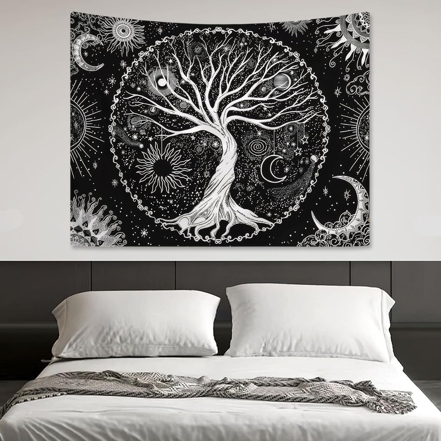Life tree gobeläng solmåne Casa - Accessoarer och dekorationer Naty Shop