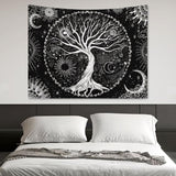Life tree gobeläng solmåne Casa - Accessoarer och dekorationer Naty Shop