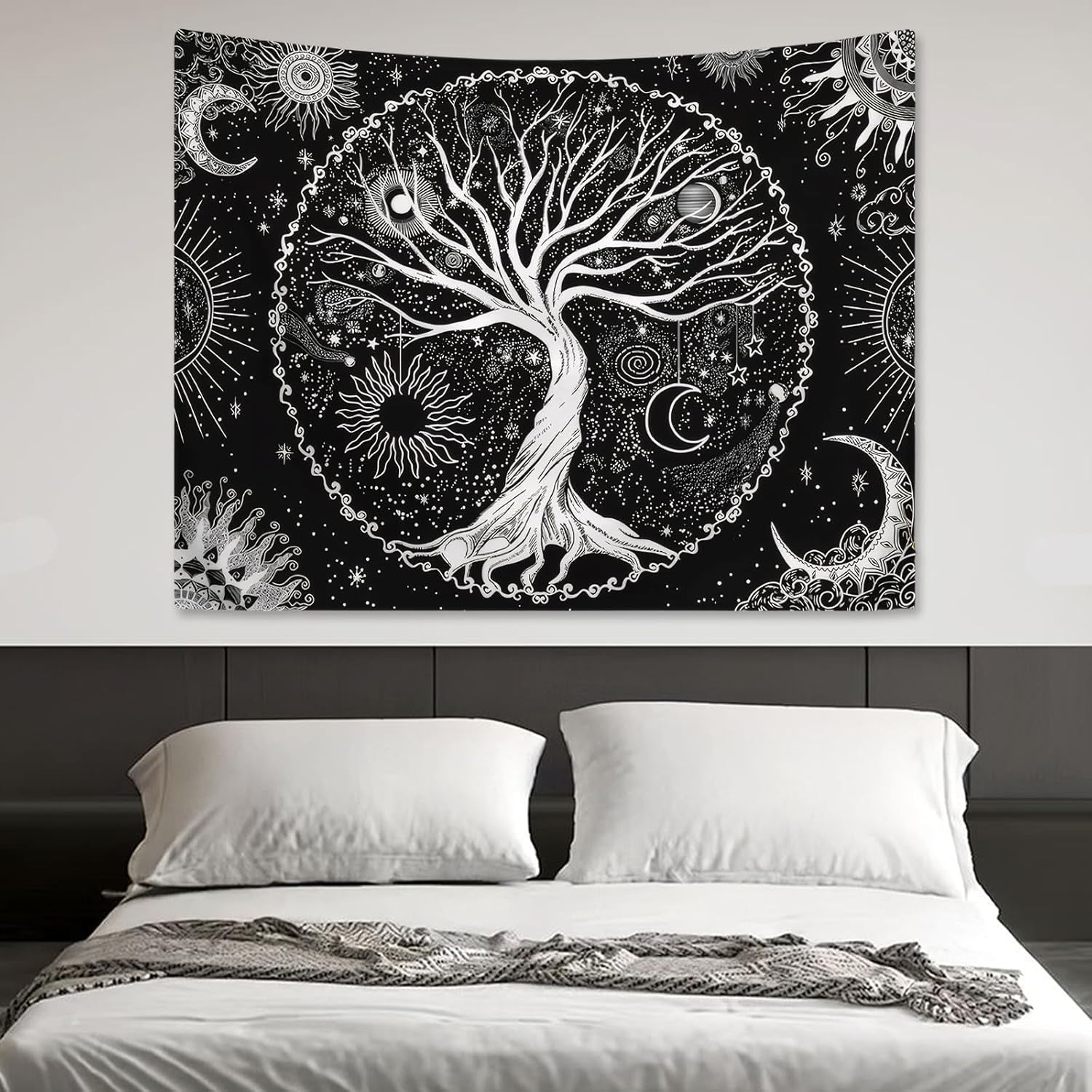 Life tree gobeläng solmåne Casa - Accessoarer och dekorationer Naty Shop