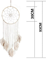 Gobeläng deco drömfångare vävd vit väggdekoration Hem - Accessoarer och dekorationer Naty Shop