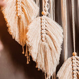 Gobeläng deco drömfångare vävd vit väggdekoration Hem - Accessoarer och dekorationer Naty Shop