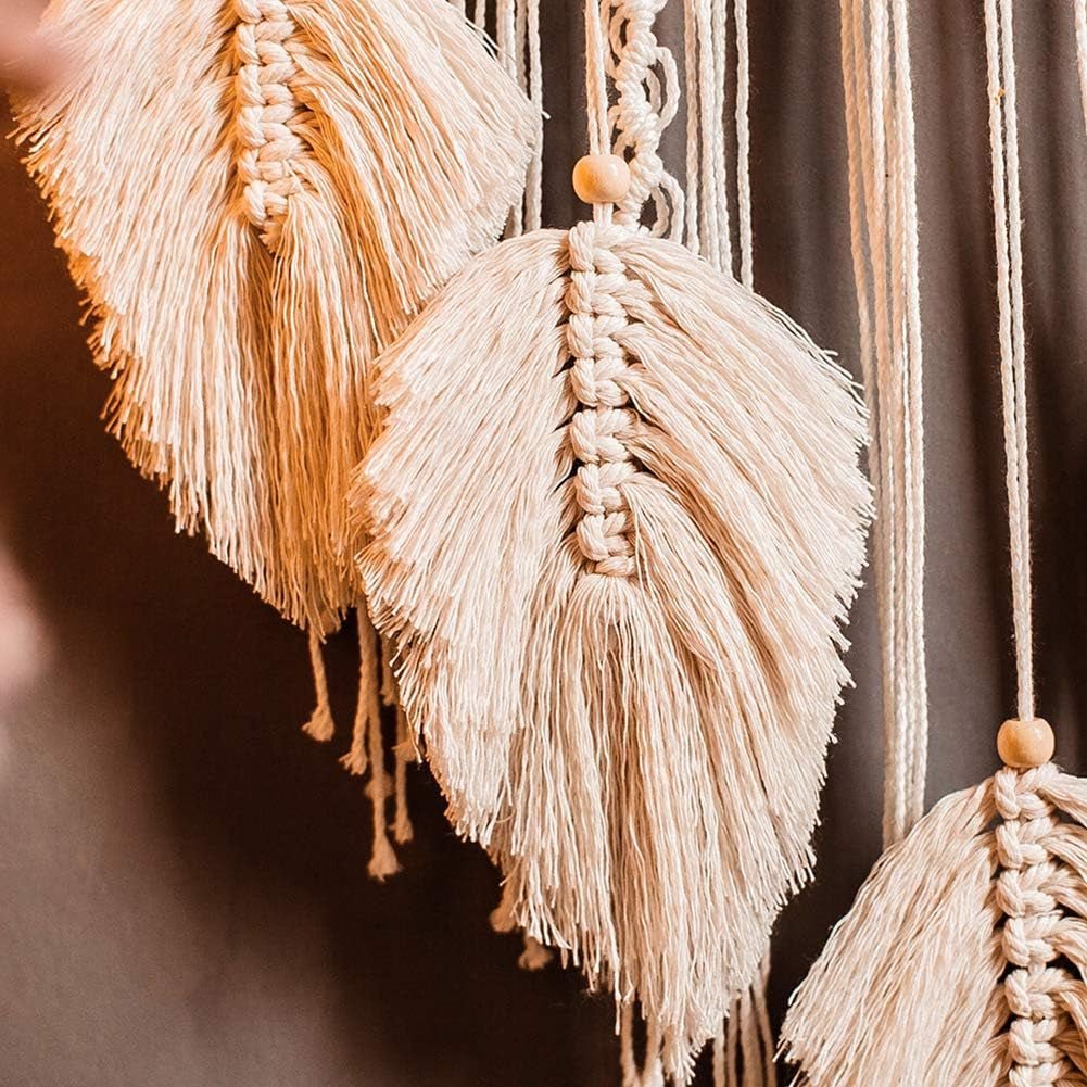 Gobeläng deco drömfångare vävd vit väggdekoration Hem - Accessoarer och dekorationer Naty Shop