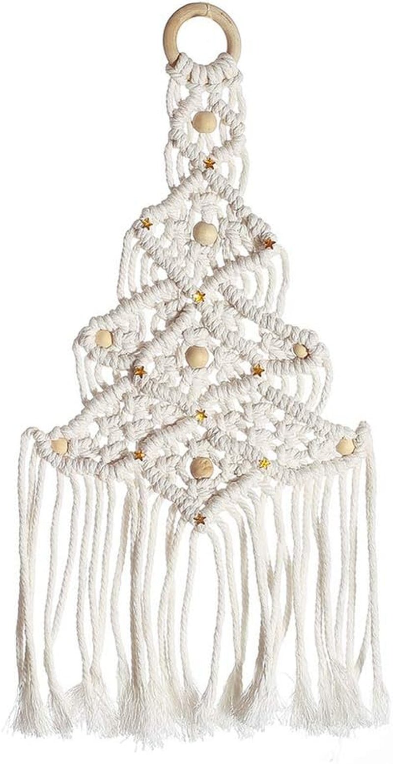 Gobeläng deco drömfångare vävd vit väggdekoration Hem - Accessoarer och dekorationer Naty Shop julgran
