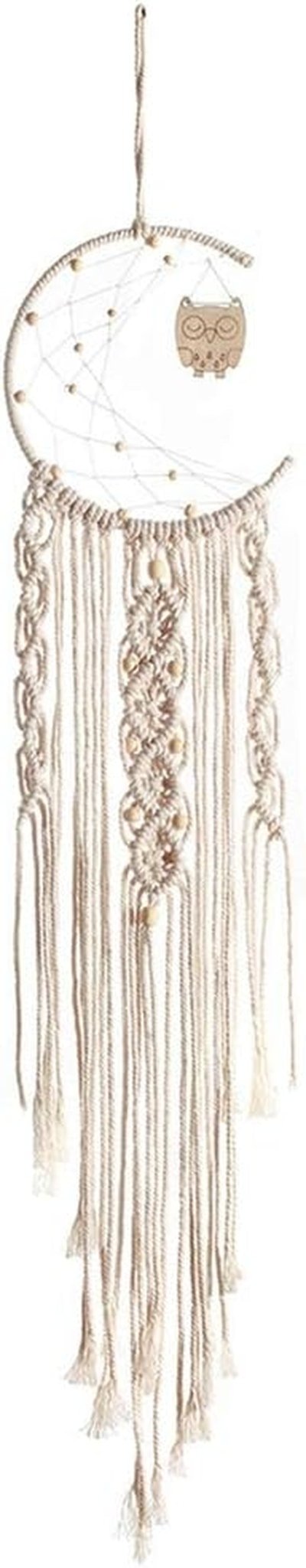 Gobeläng deco drömfångare vävd vit väggdekoration Hem - Tillbehör och dekorationer Naty Shop Skogsuggla