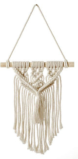 Deco gobeläng drömfångare vävd vit väggdekoration Hem - Accessoarer och dekorationer Naty Shop Små tofsar
