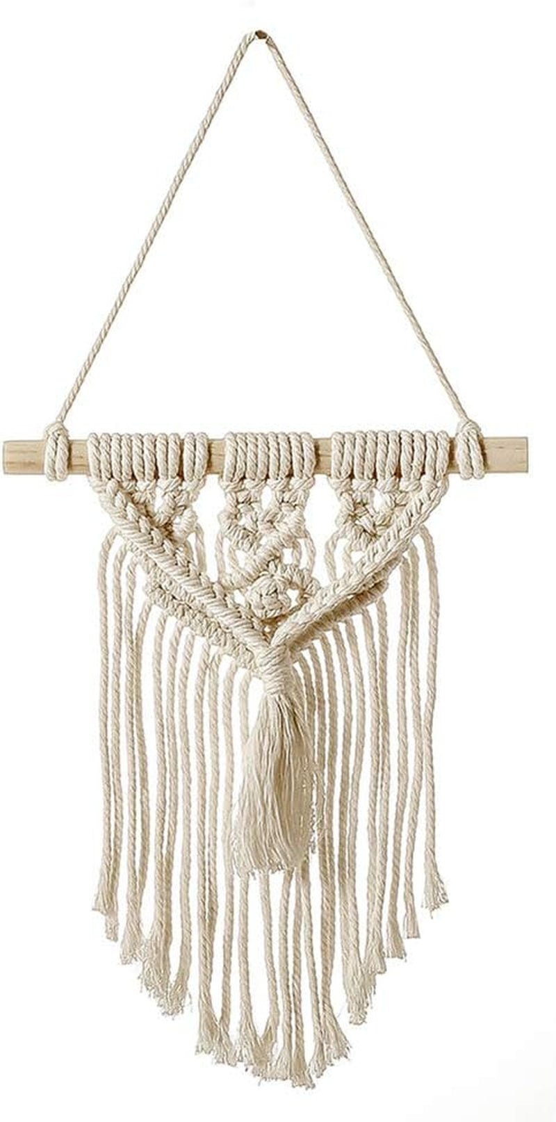 Deco gobeläng drömfångare vävd vit väggdekoration Hem - Accessoarer och dekorationer Naty Shop Små tofsar