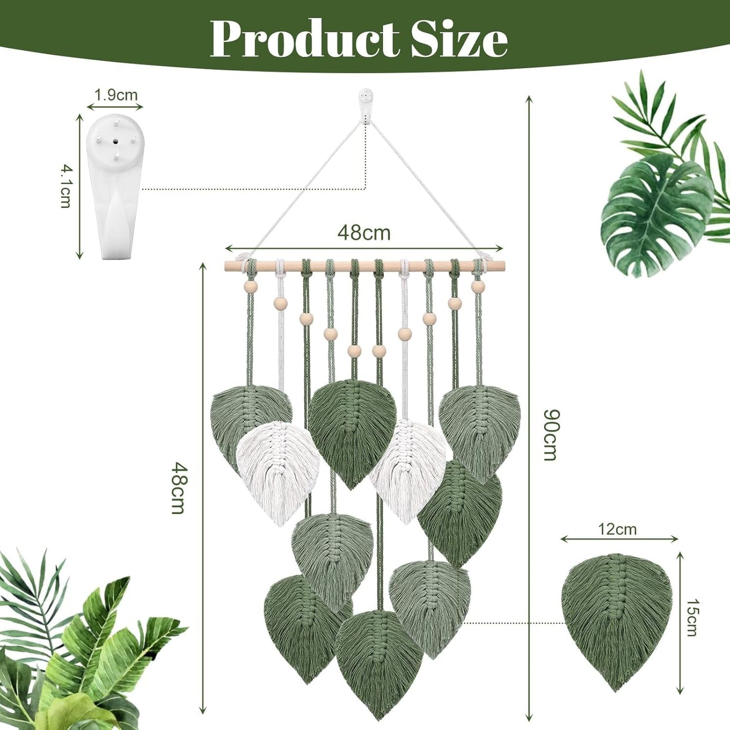 Grön dekoration gobeläng för barnrum Hem - Accessoarer och dekorationer Naty Shop
