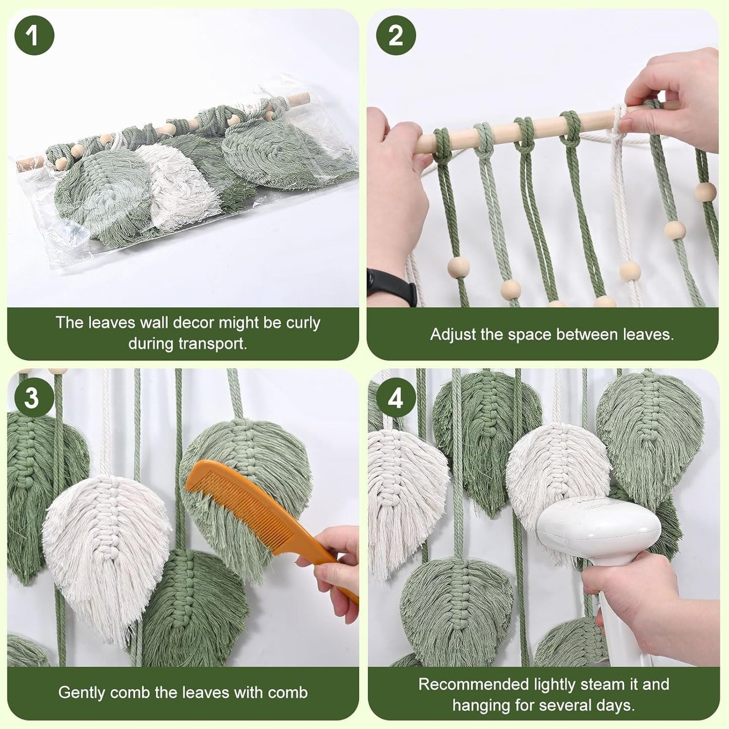 Grön dekoration gobeläng för barnrum Hem - Accessoarer och dekorationer Naty Shop
