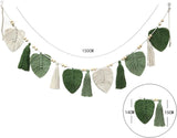 Dekorativ gobeläng vävda löv chica fransar Hem - Accessoarer och dekorationer Naty Shop