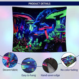 Gobeläng dremisland blacklight svamp psykedelisk reaktiv galaxvägg Hem - Tillbehör och dekorationer Naty Shop