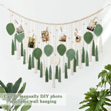 Dremisland gobeläng stora beige gröna blad tofsar Hem - Accessoarer och dekorationer Naty Shop
