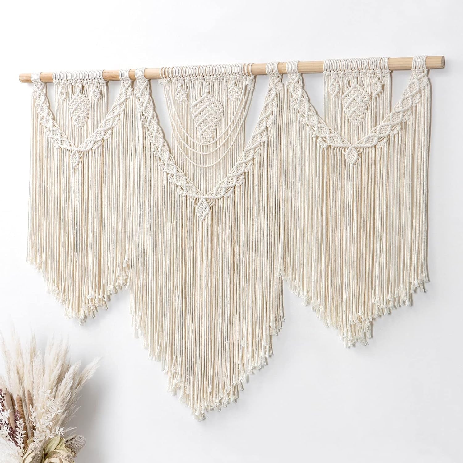 Dremisland gobeläng stor deco vävd beige Hem - Accessoarer och dekorationer Naty Shop Frunza