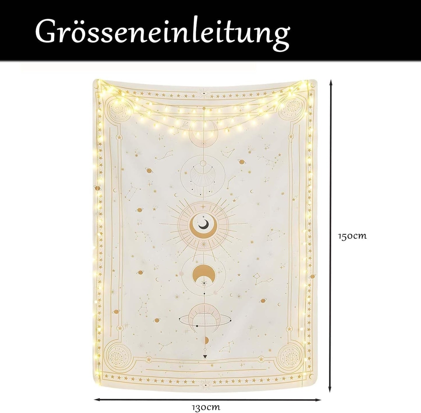 Gobeläng månfaser mysterium konstellation Hem - Tillbehör och dekorationer Naty Shop