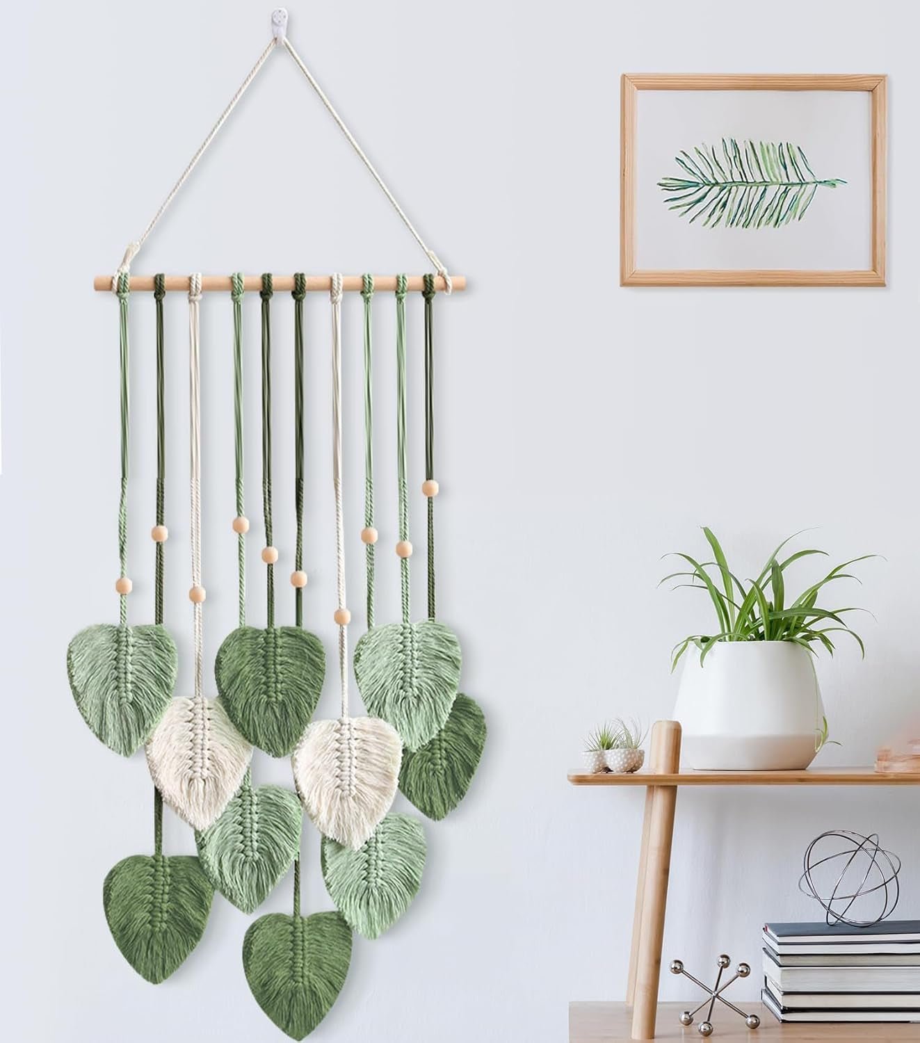 Handgjorda blad gobeläng krok rum Hem - Tillbehör och dekorationer Naty Shop
