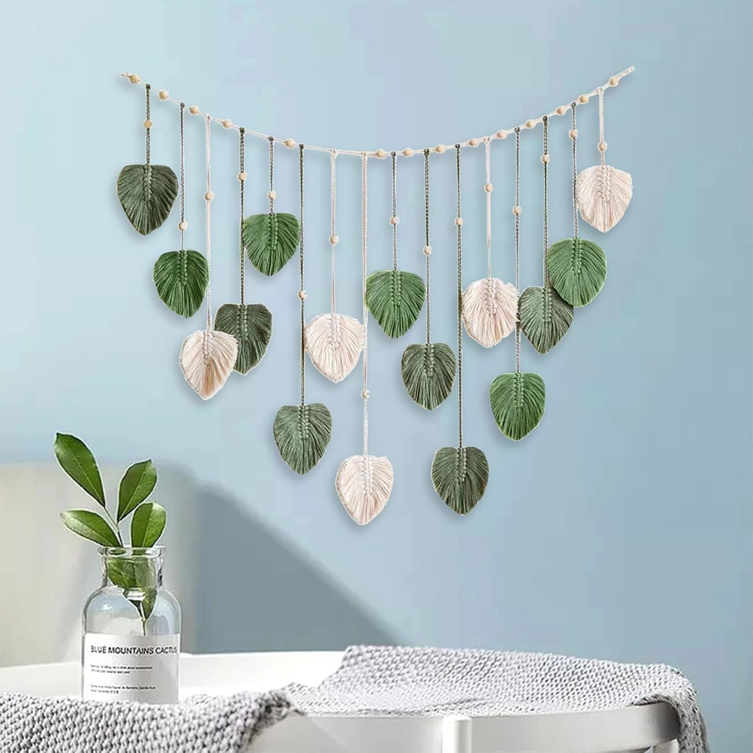 Stor vävd lövtapet för kvinnors barnkammare Hem - Accessoarer och dekorationer Naty Shop