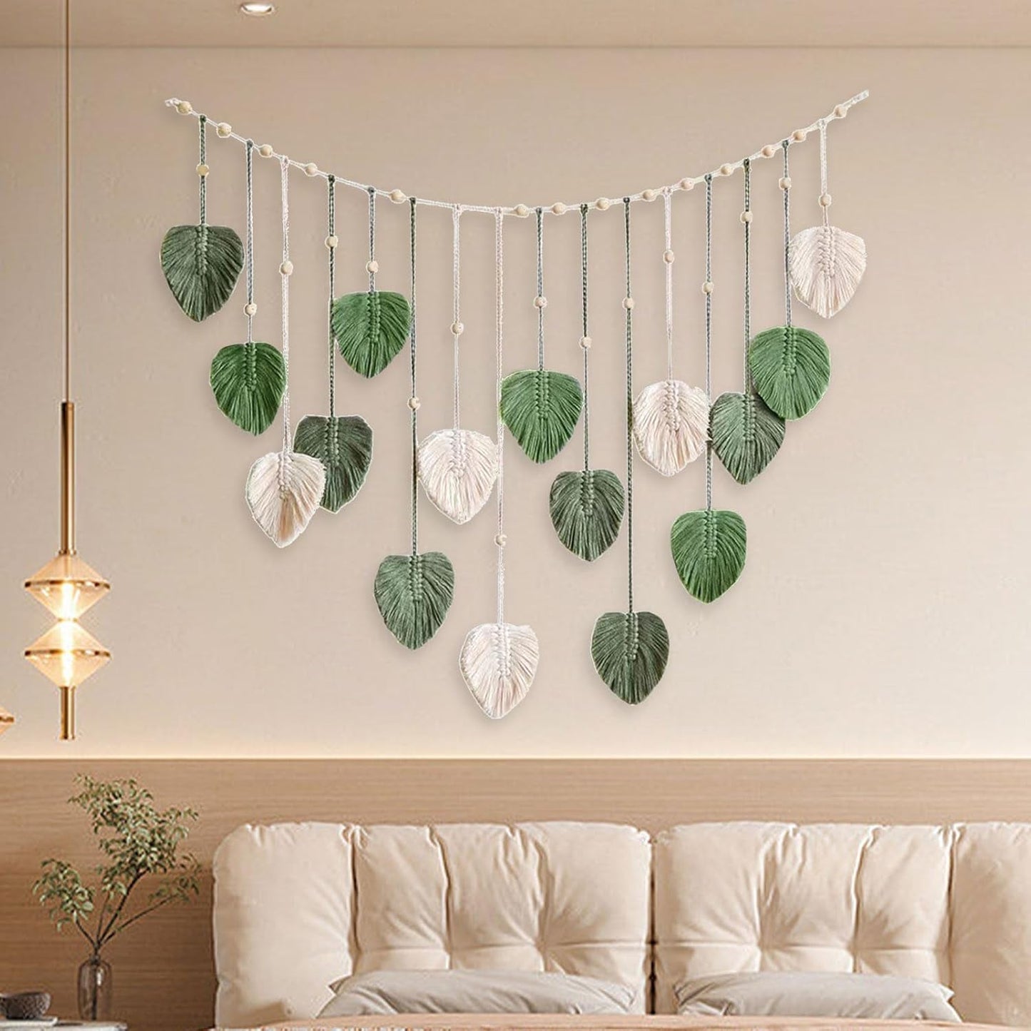 Stor vävd lövtapet för kvinnors barnkammare Hem - Accessoarer och dekorationer Naty Shop