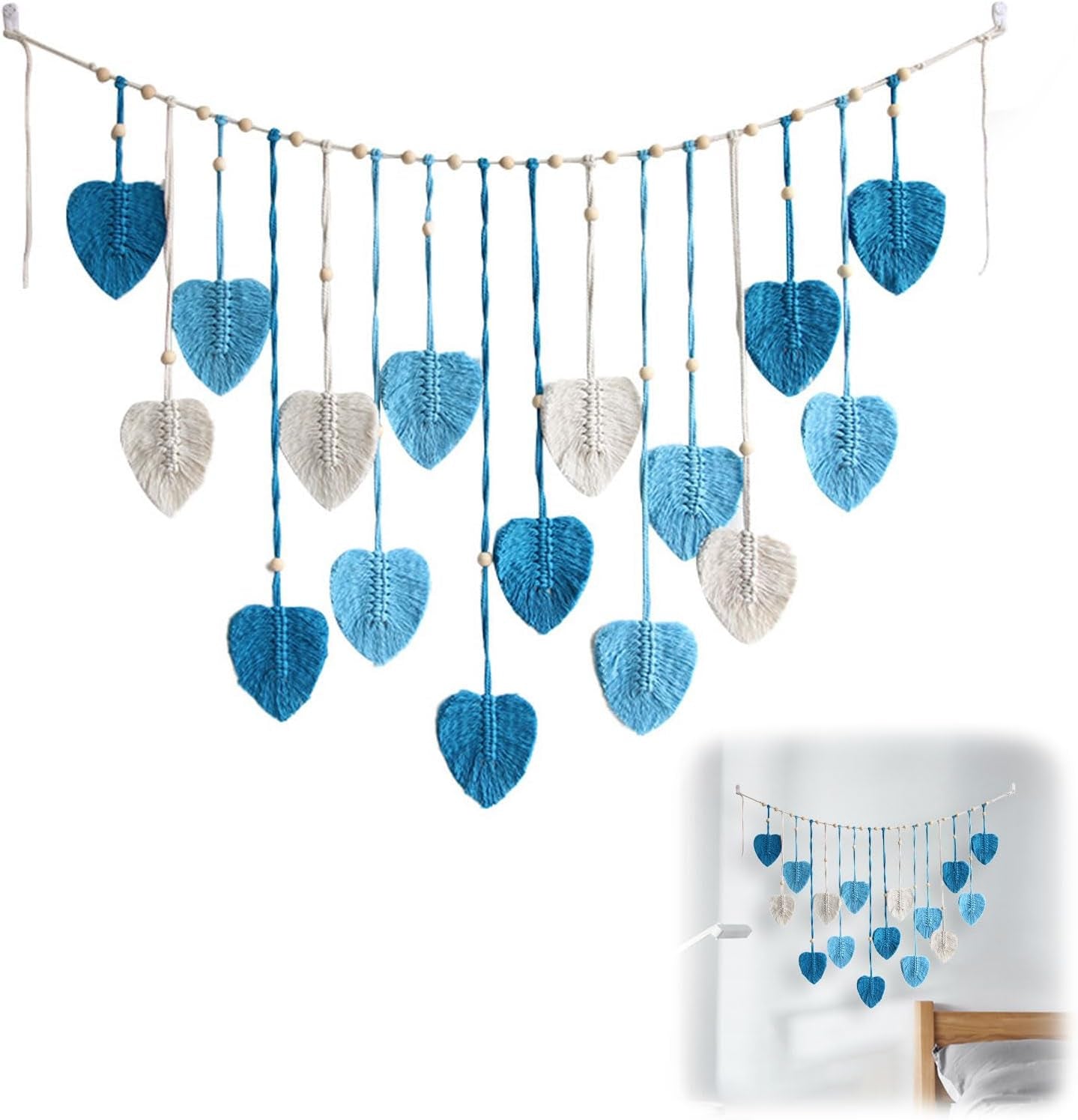 Stor vävd lövväv för kvinnors barnkammare Hem - Tillbehör och dekorationer Naty Shop Blue