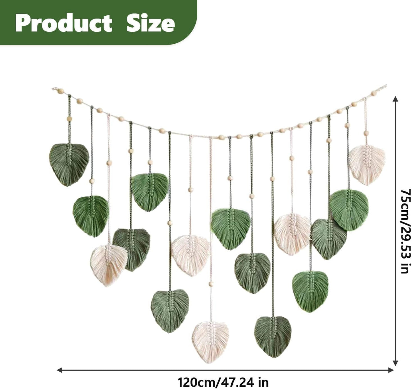Stor vävd lövtapet för kvinnors barnkammare Hem - Accessoarer och dekorationer Naty Shop