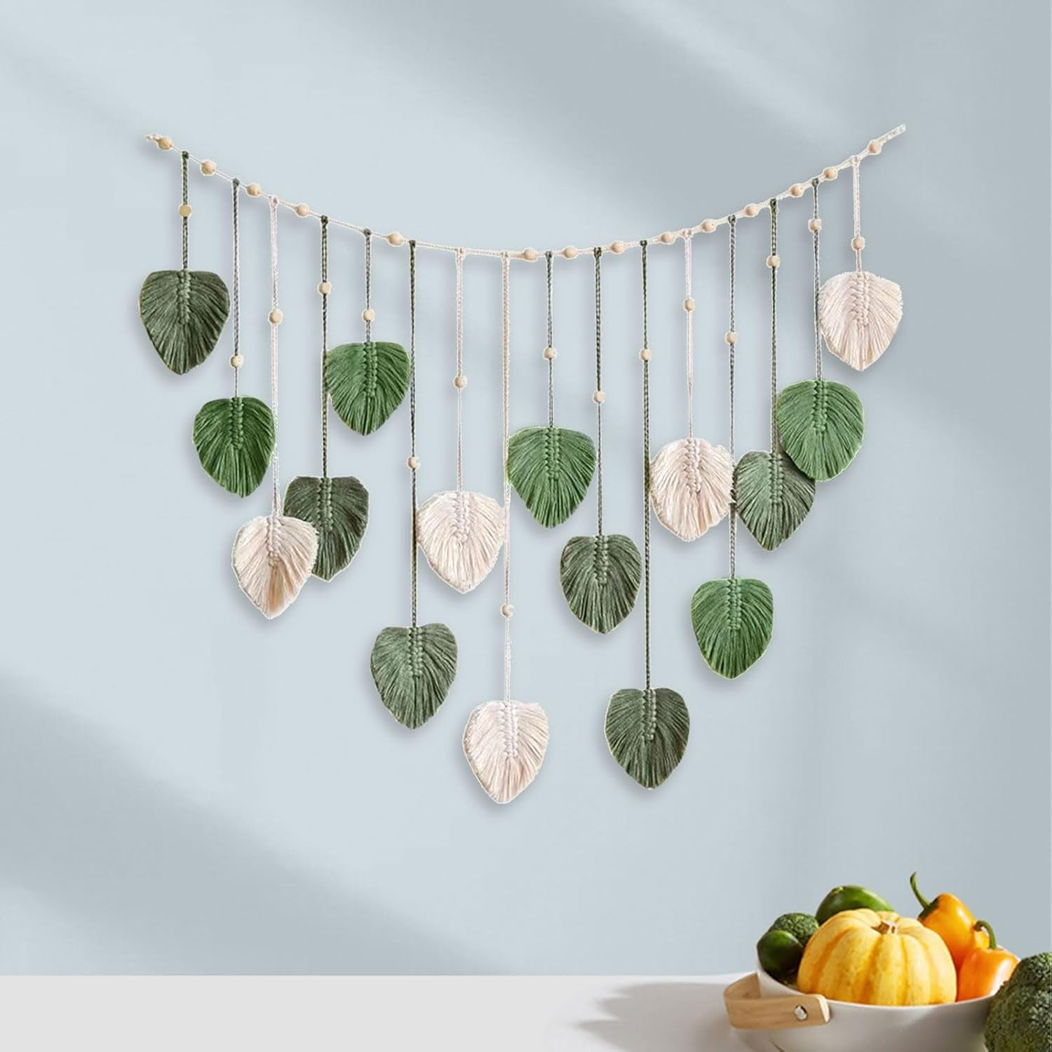 Stor vävd lövtapet för kvinnors barnkammare Hem - Accessoarer och dekorationer Naty Shop
