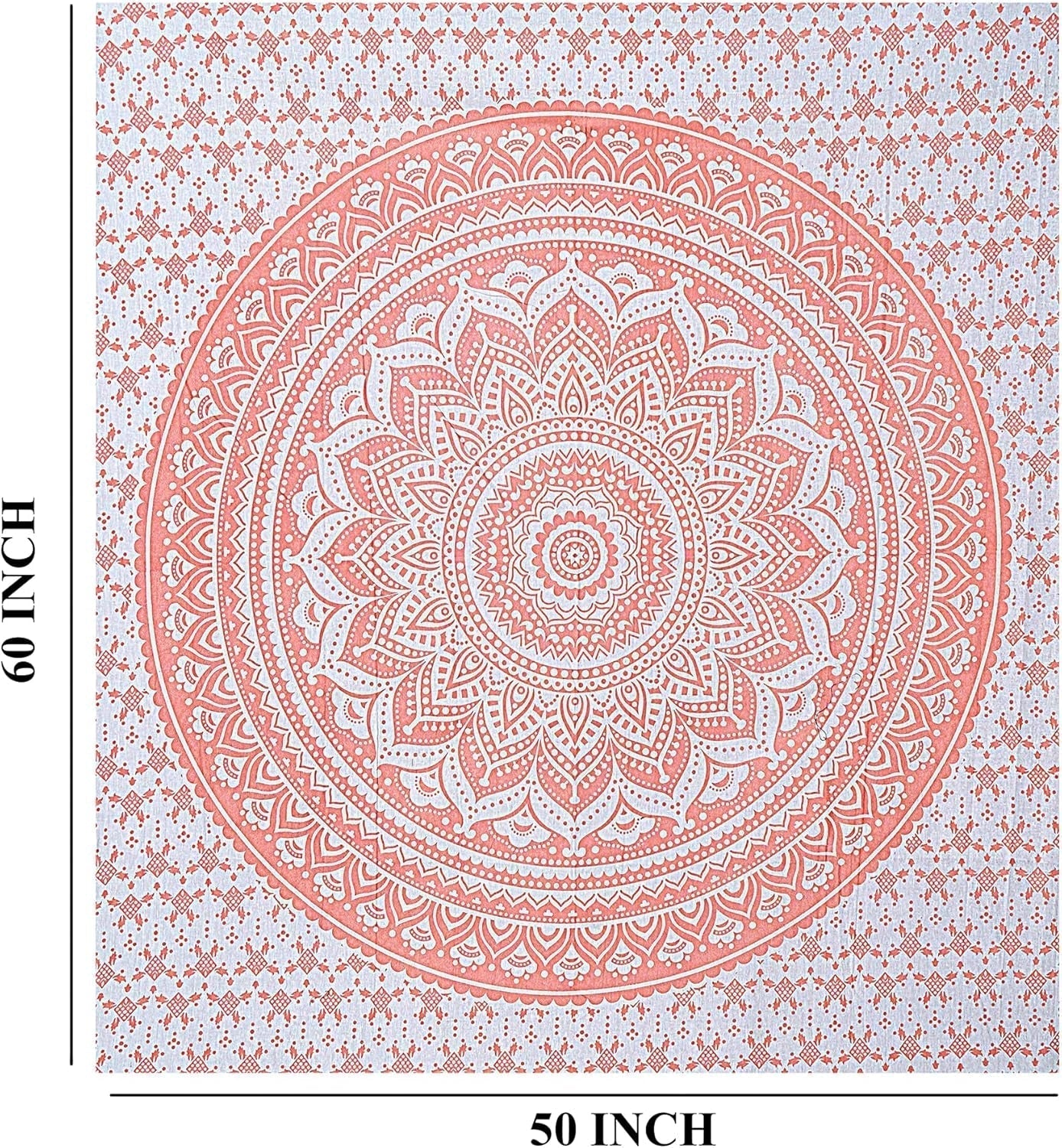 Möblerad finess rosa mandala gobeläng Hem - Accessoarer och dekorationer Naty Shop