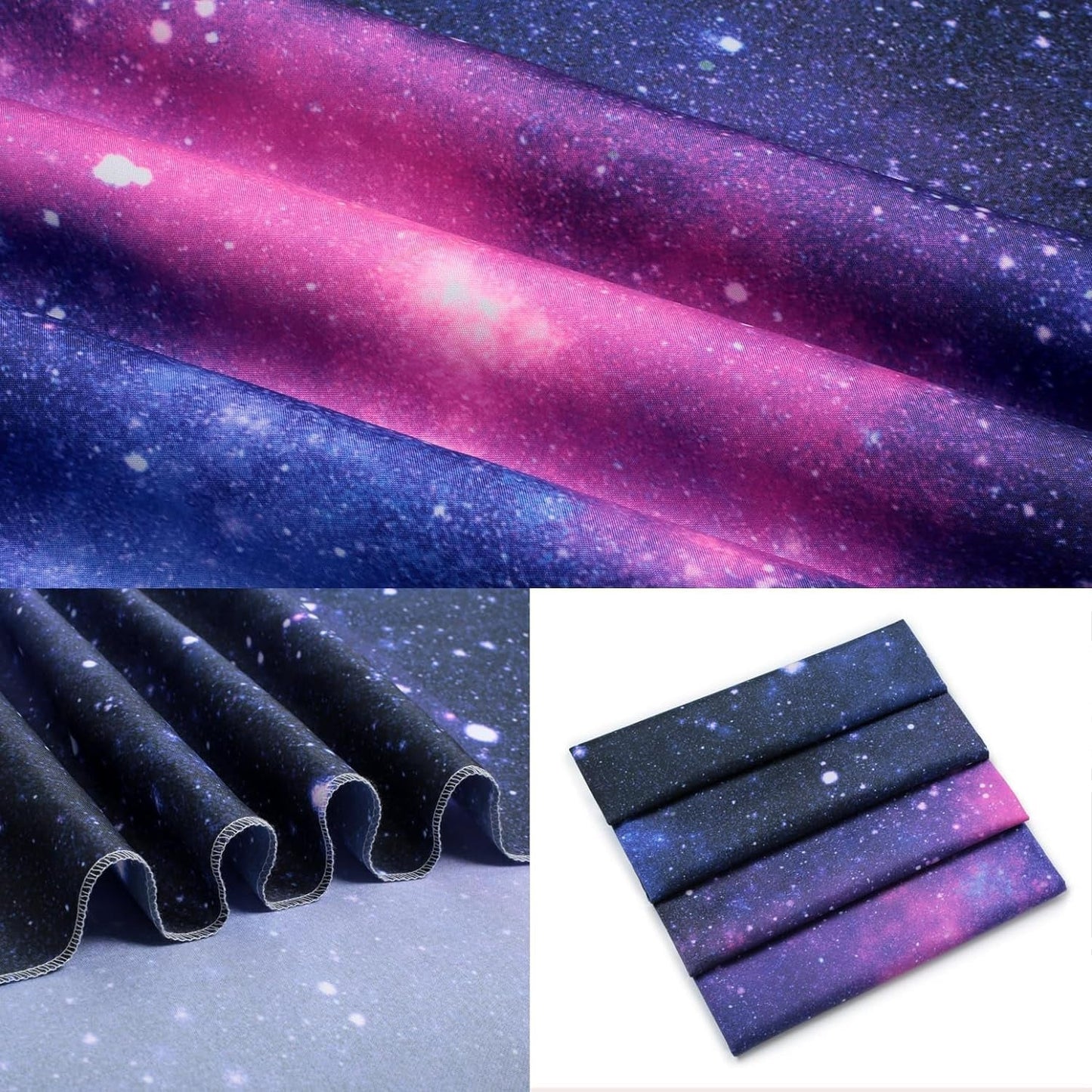 Gobeläng galax svart ljus stjärnhimmel reaktiv blå Hem - Tillbehör och dekorationer Naty Shop