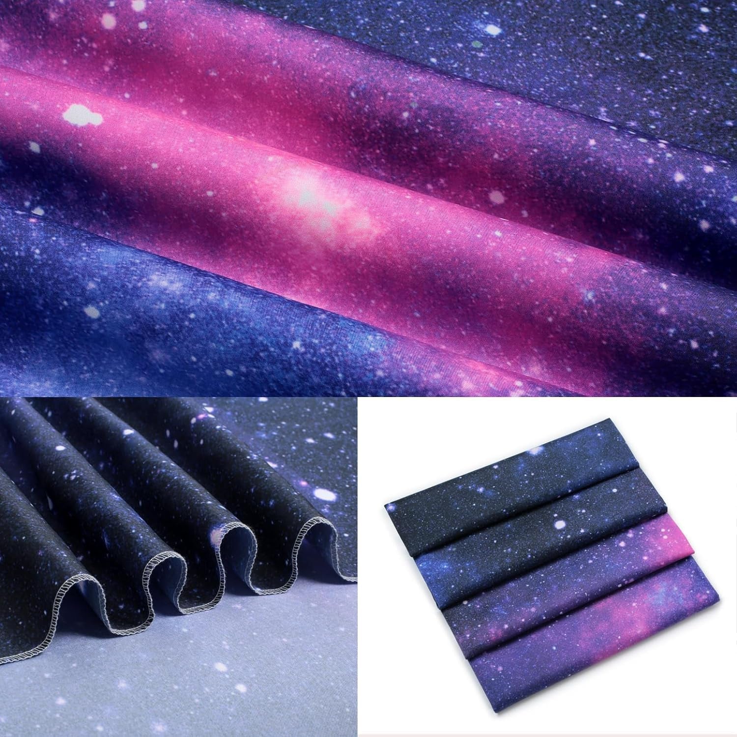Gobeläng galax svart ljus stjärnhimmel reaktiv blå Hem - Tillbehör och dekorationer Naty Shop