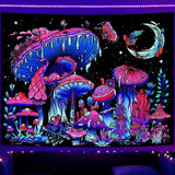 Gobeläng galax svart ljus stjärnhimmel reaktiv blå Hem - Tillbehör och dekorationer Naty Shop Svamp 200L X 150B Cm