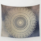 Indiska goldbeing gobeläng, mandala tyg, Goa Home - Accessoarer och dekorationer Naty Shop