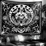 Gobeläng gothic halloween banner svart vit Hem - Tillbehör och dekorationer Naty Shop Standardtitel