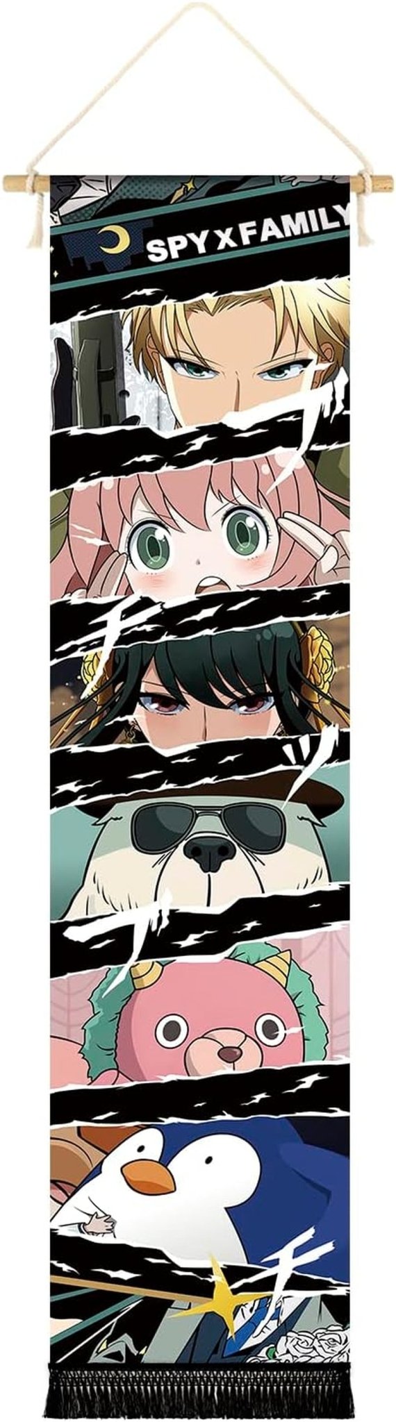 Gobeläng hängande canvas väggkonst banner anime Hem - Tillbehör och dekorationer Naty Shop Måla ögon