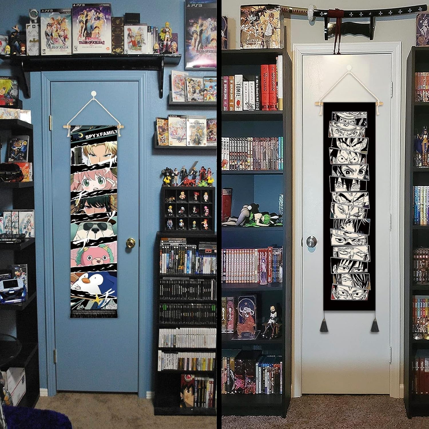 Gobeläng hängande canvas väggkonst banner anime Hem - Tillbehör och dekorationer Naty Shop