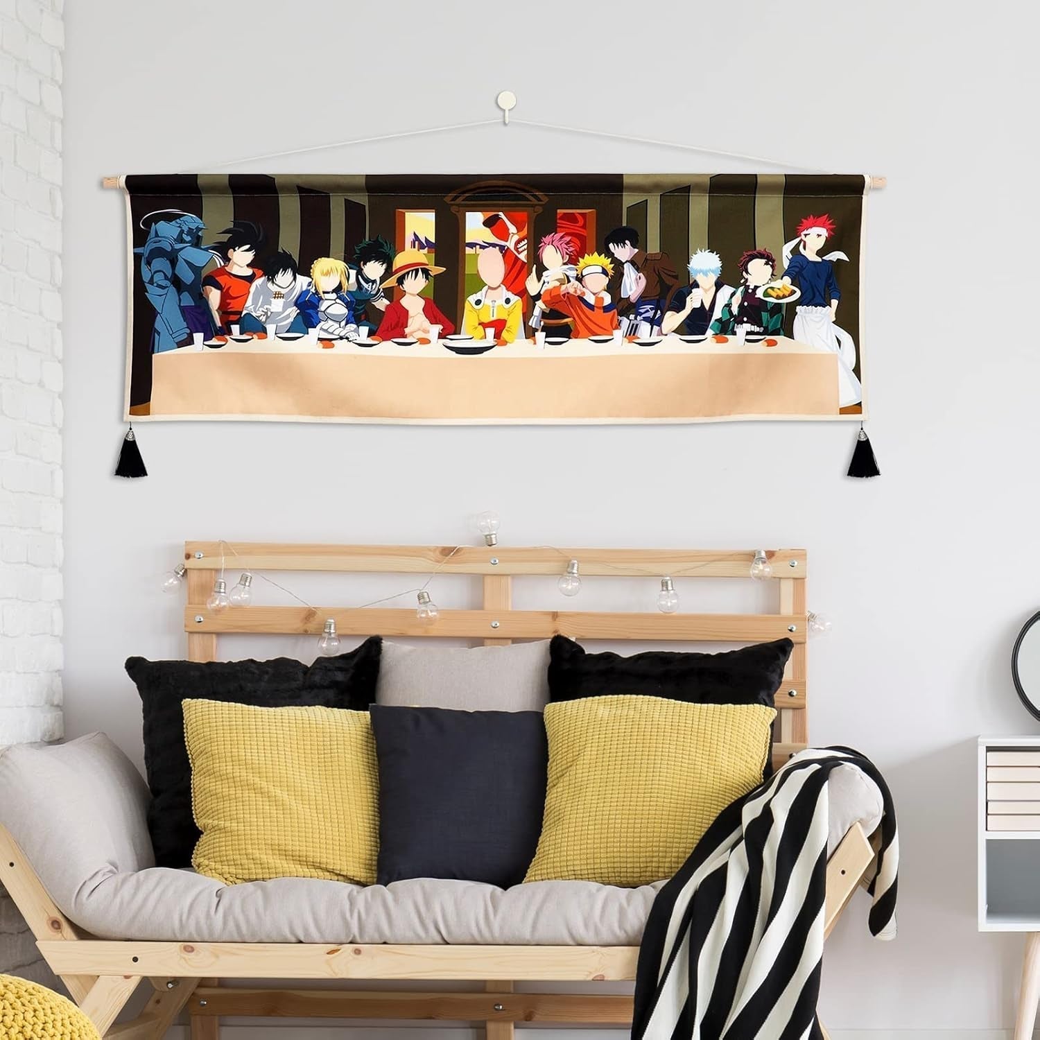 Gobeläng hängande canvas väggkonst målning anime karaktärer Hem - Tillbehör och dekorationer Naty Shop