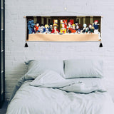 Gobeläng hängande canvas väggkonst målning anime karaktärer Hem - Tillbehör och dekorationer Naty Shop