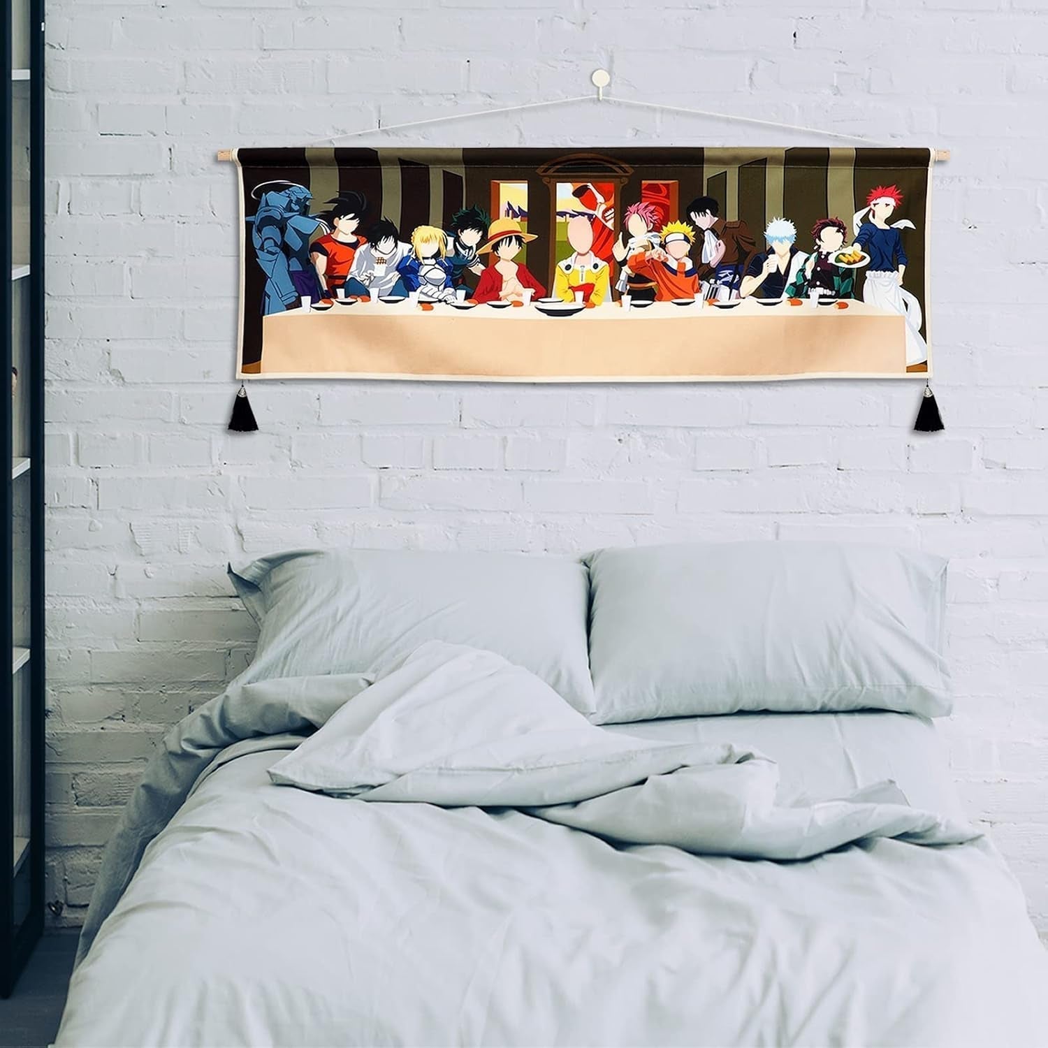 Gobeläng hängande canvas väggkonst målning anime karaktärer Hem - Tillbehör och dekorationer Naty Shop