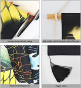 Gobeläng hängande canvas väggkonstmålning Japanska tecken Hem - Tillbehör och dekorationer Naty Shop