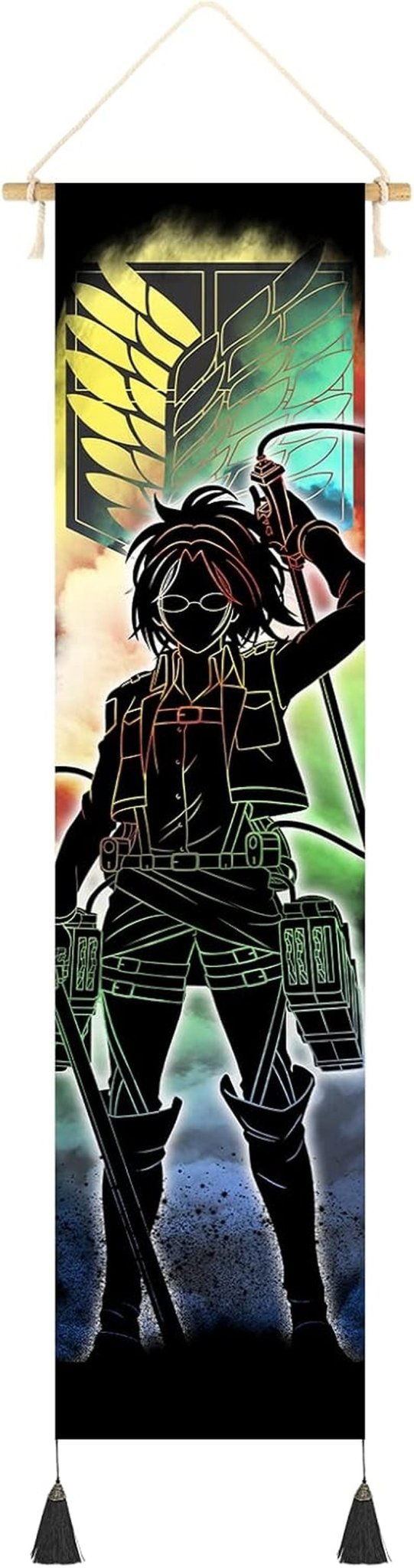 Gobeläng hängande canvas väggkonstmålning Japanska tecken Hem - Tillbehör och dekorationer Naty Shop Stil-D